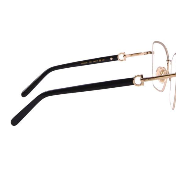 Salvatore Ferragamo SF2223N Eyeglasses Gold/Black Butterfly 54-17-140 (Women) - Picture 6 of 6